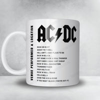 AC/DC Setlist Mug - Etihad Stadium, Melbourne - December 6th, 2015
