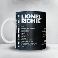 Lionel Richie Setlist Poster - Utilita Arena Birmingham, Birmingham - June 9th, 2025