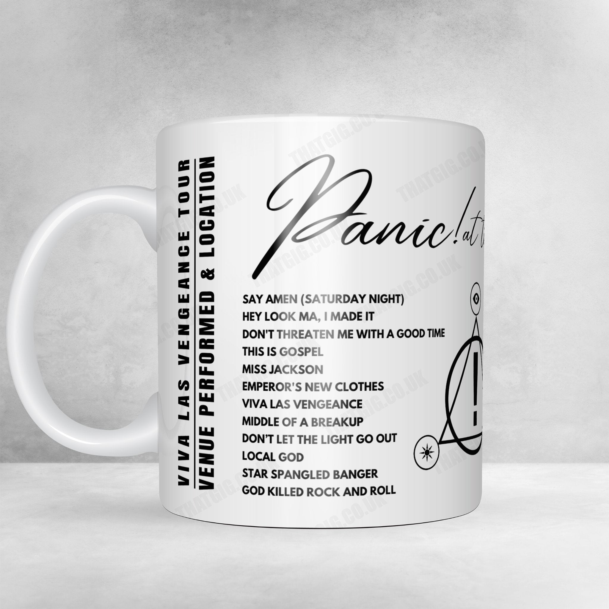 Panic! at the Disco Setlist Poster - The OVO Hydro, Glasgow - March 3rd, 2023