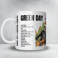Green Day Setlist Mug - Auditorio Monte do Gozo, Santiago de Compostela - May 30th, 2024