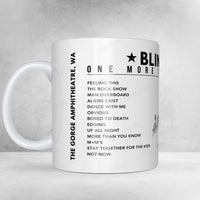 Blink-182 Setlist 11oz Mug - The Gorge Amphitheatre, George - July 14, 2024