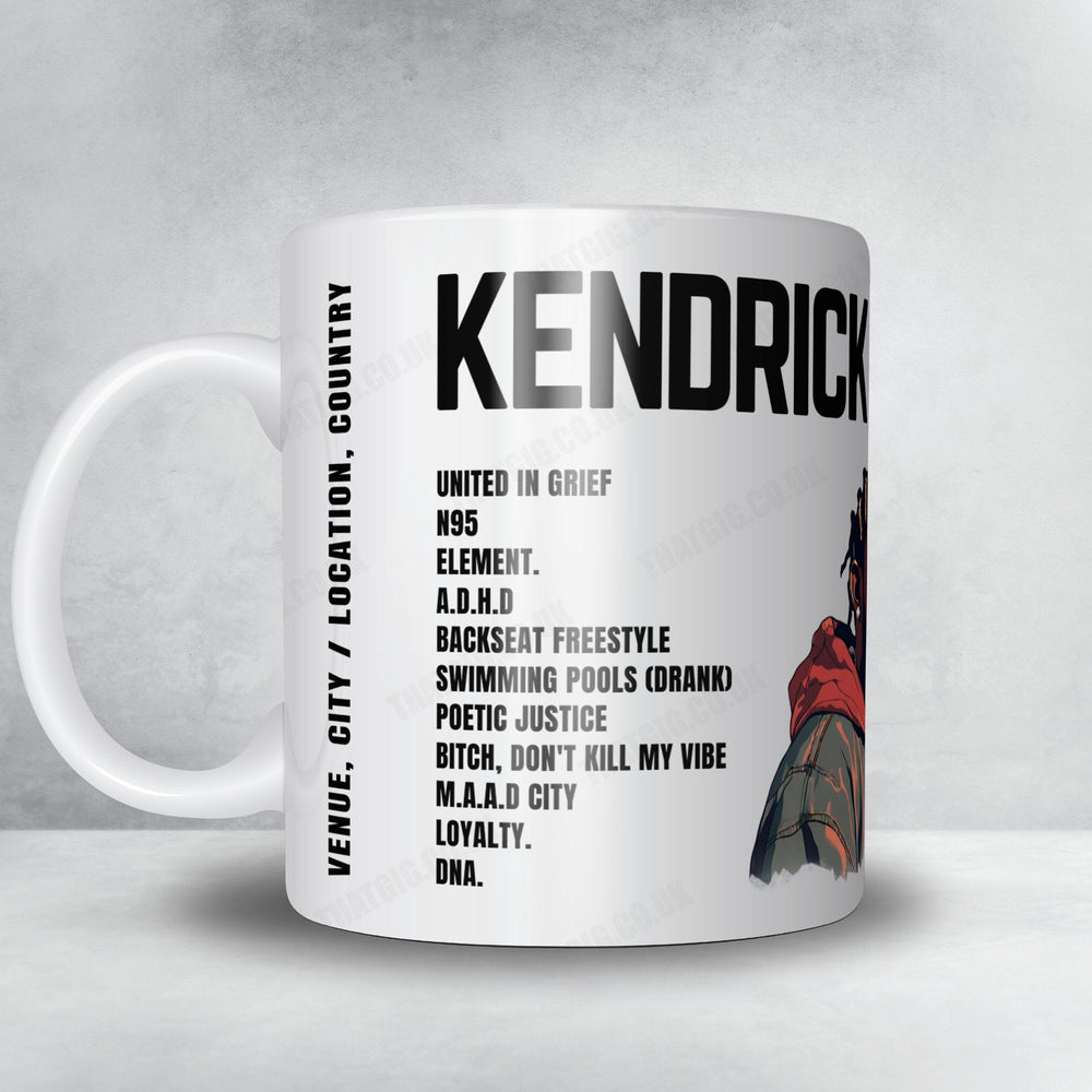 Kendrick Lamar Setlist Mug - Ferropolis, Gräfenhainichen - June 29th, 2023