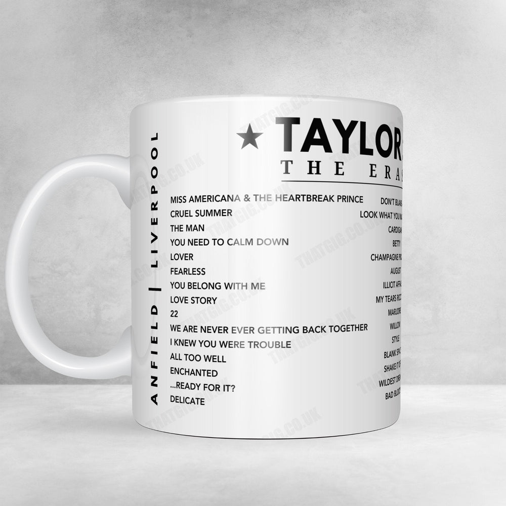 Taylor Swift Setlist Mug - Lucas Oil Stadium, Indianapolis, USA - November 2nd, 2024