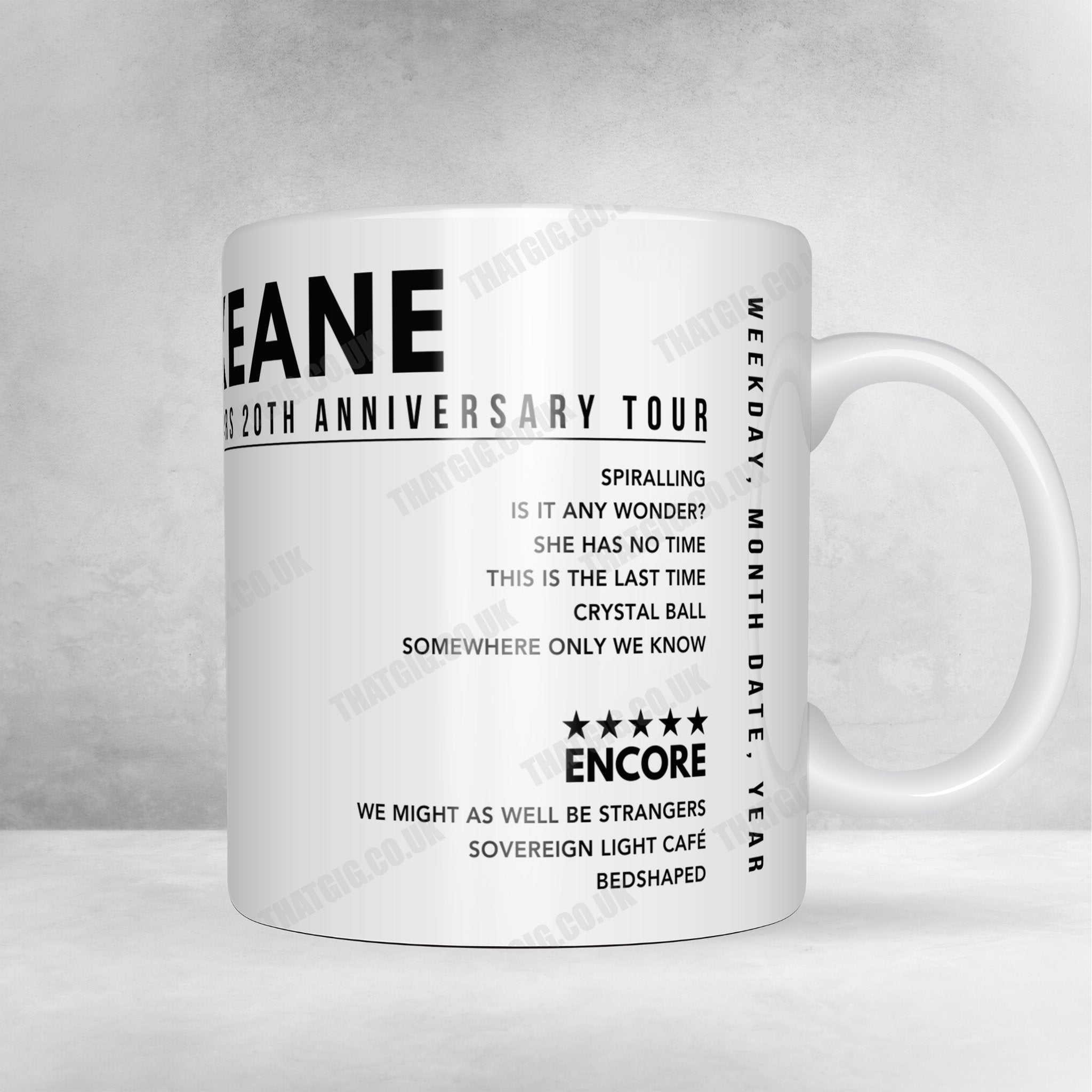 Keane Setlist Poster - The Anthem, Washington, DC - September 26th, 2024