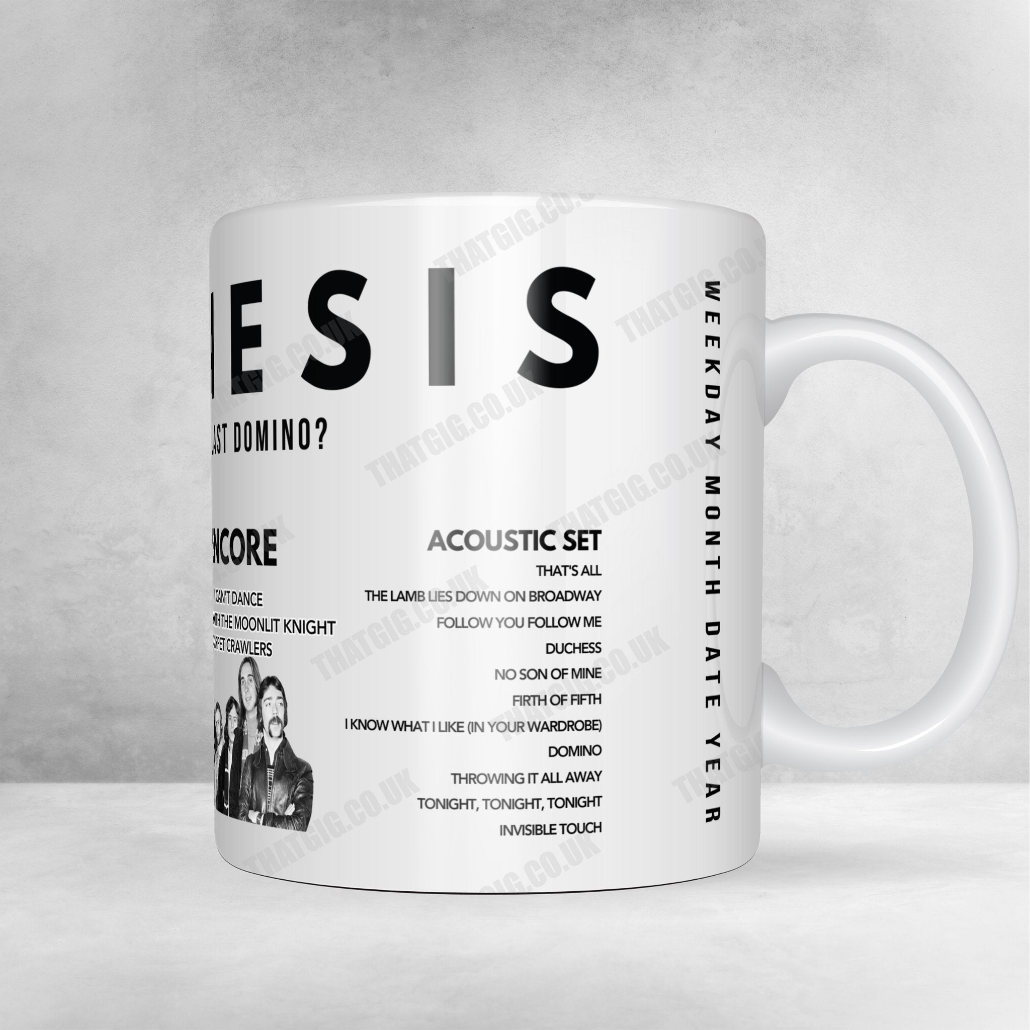 Genesis Setlist Poster - The O2 Arena, London, England - March 26th, 2022