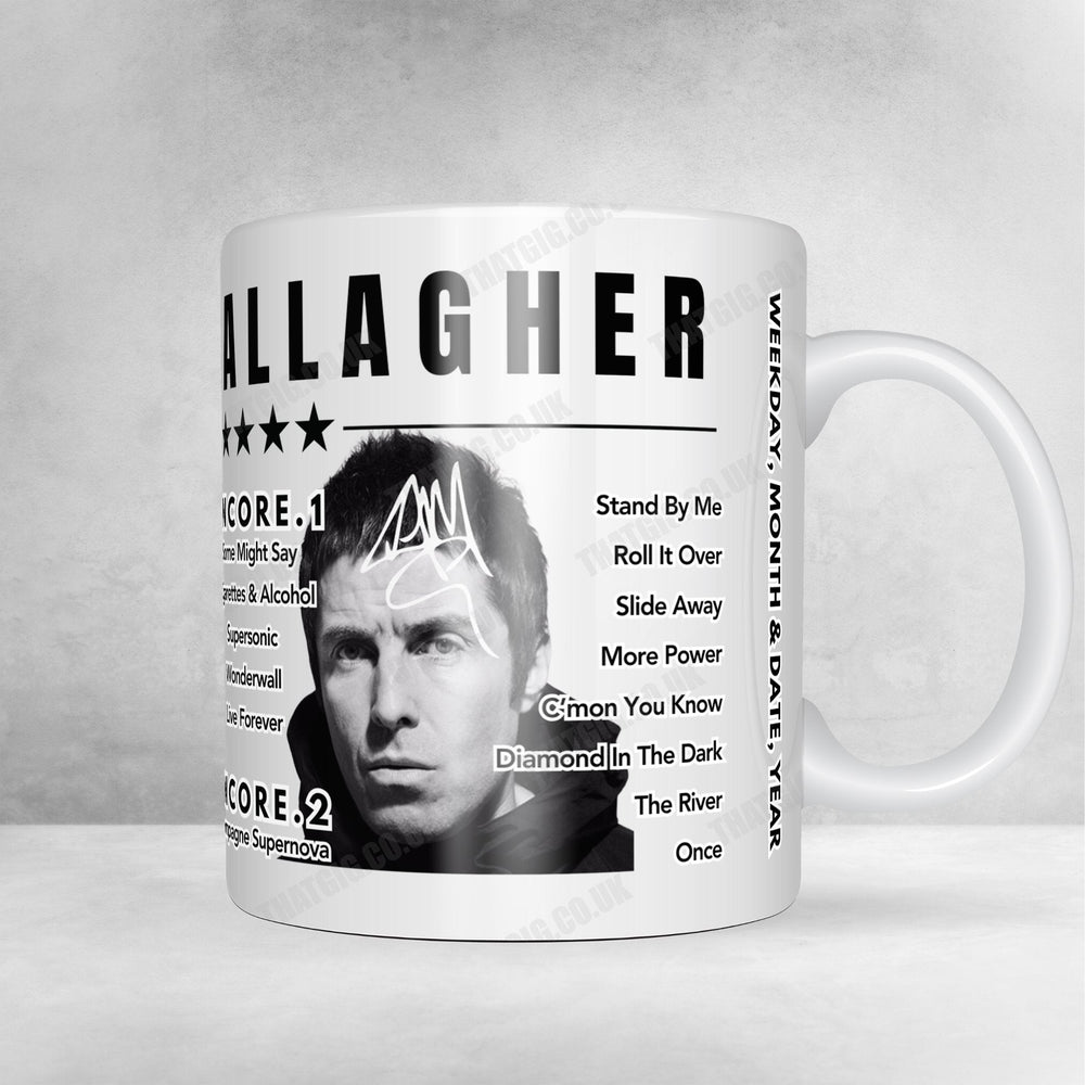 Liam Gallagher Setlist Mug - Ta’ Qali National Park, Attard - September 22nd, 2024