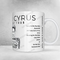Miley Cyrus Setlist Mug - Telemundo Center, Miami - December 31st, 2022