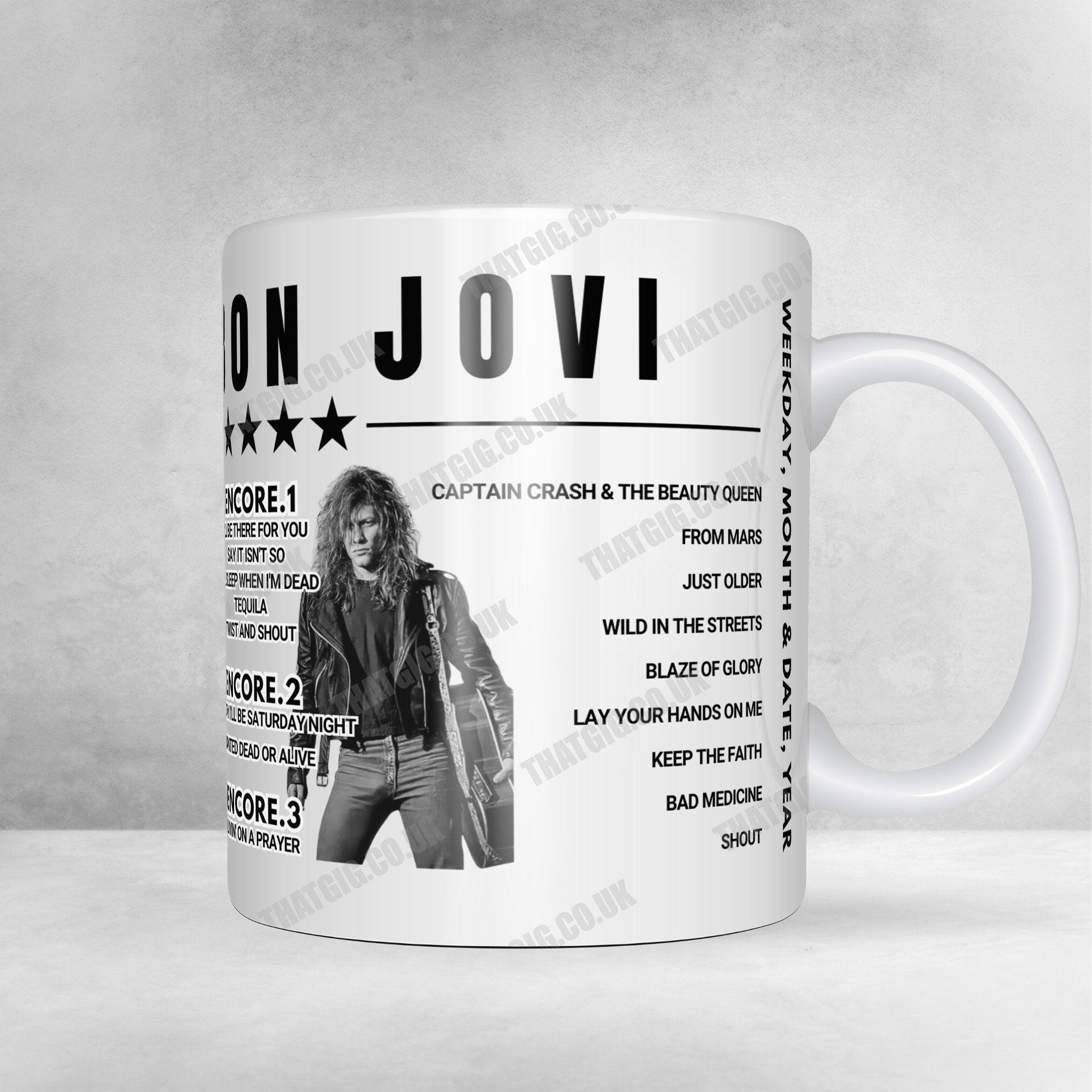 Bon Jovi Setlist Poster - Bon Secours Wellness Arena, Greenville - April 11th, 2022