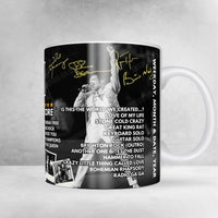 Queen Setlist Mug - Westfalenhalle 1, Dortmund - September 10th, 1984