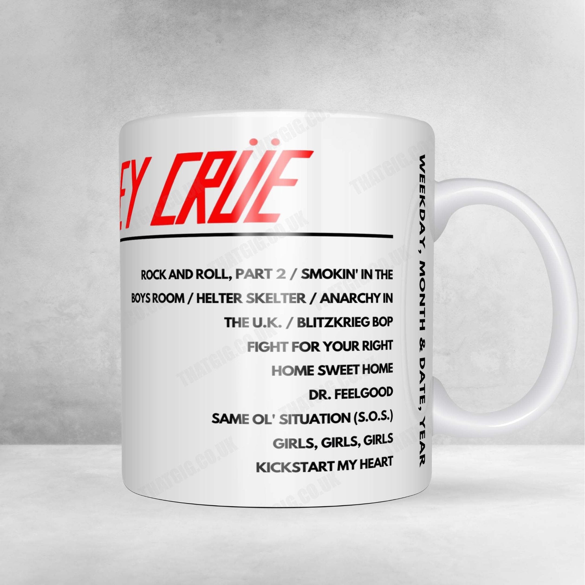 Mötley Crüe Setlist Poster - Hard Rock Live, Hollywood, FL, USA - March 12th, 2023