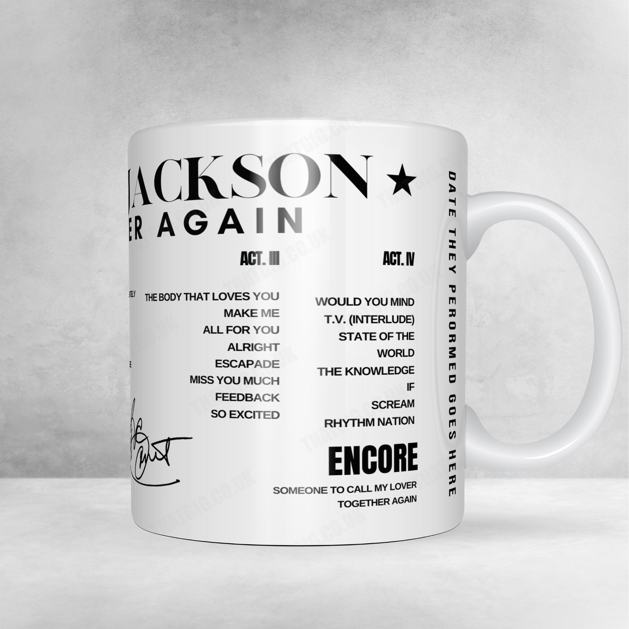 Janet Jackson Setlist Poster - Kia Center, Atlanta - July 20th, 2024