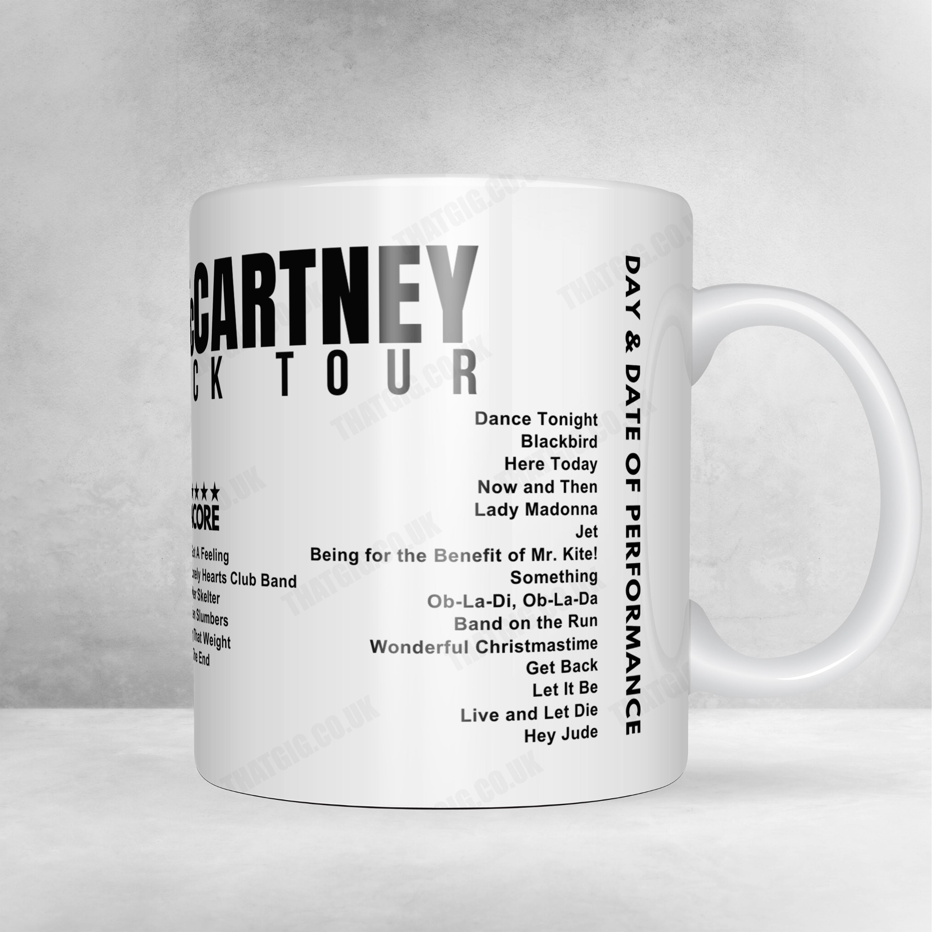 Paul McCartney Setlist Mug - Co-op Live, Manchester - December 15th, 2024