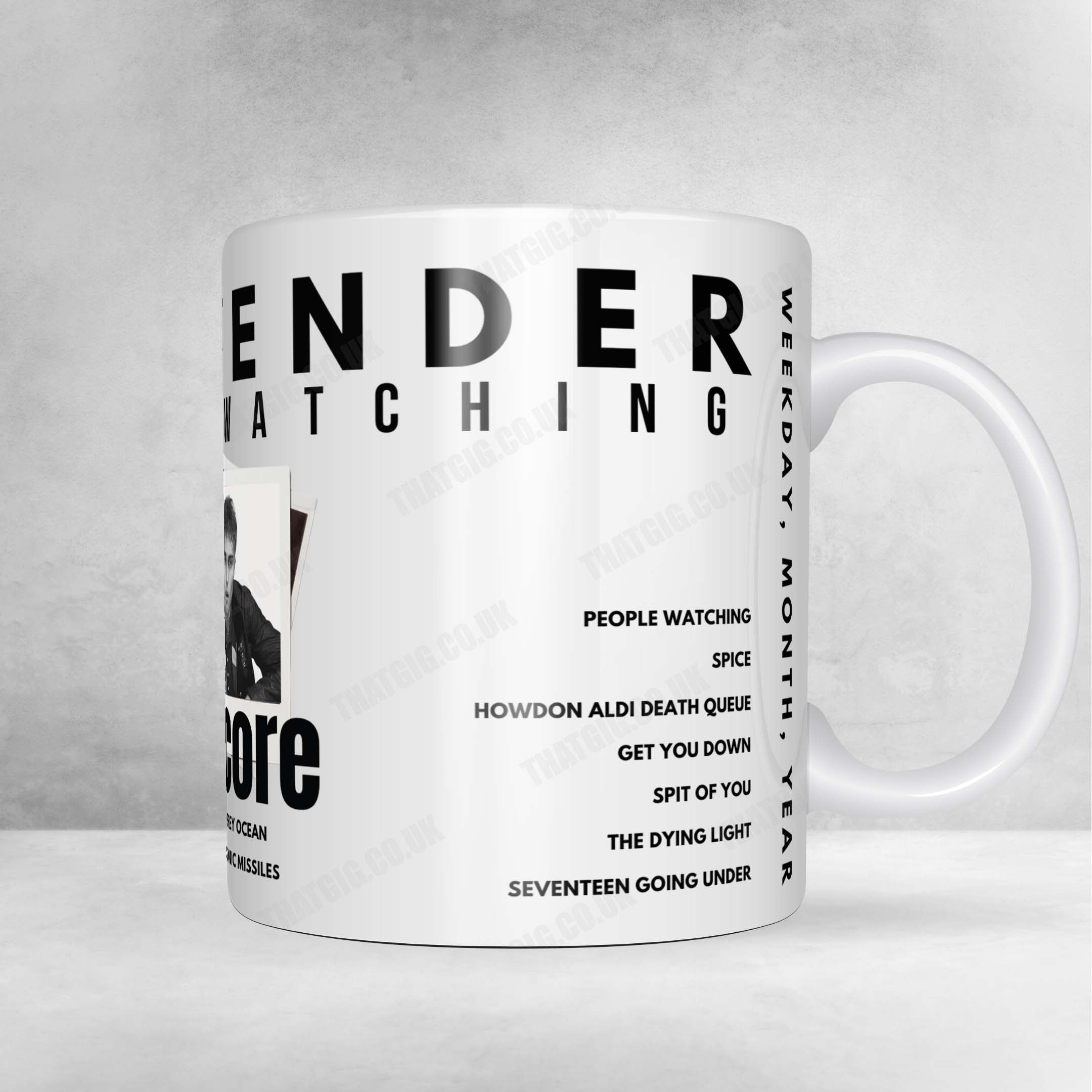 Sam Fender Setlist Mug - Vorst Nationaal / Forest National, Vorst / Forest - March 19th, 2025