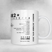 Blink-182 Setlist Mug - AO Arena, Manchester, England - Oct 16th 2023