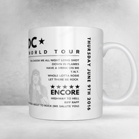 AC/DC Setlist Poster - United Center, Chicago - April 8th, 2001