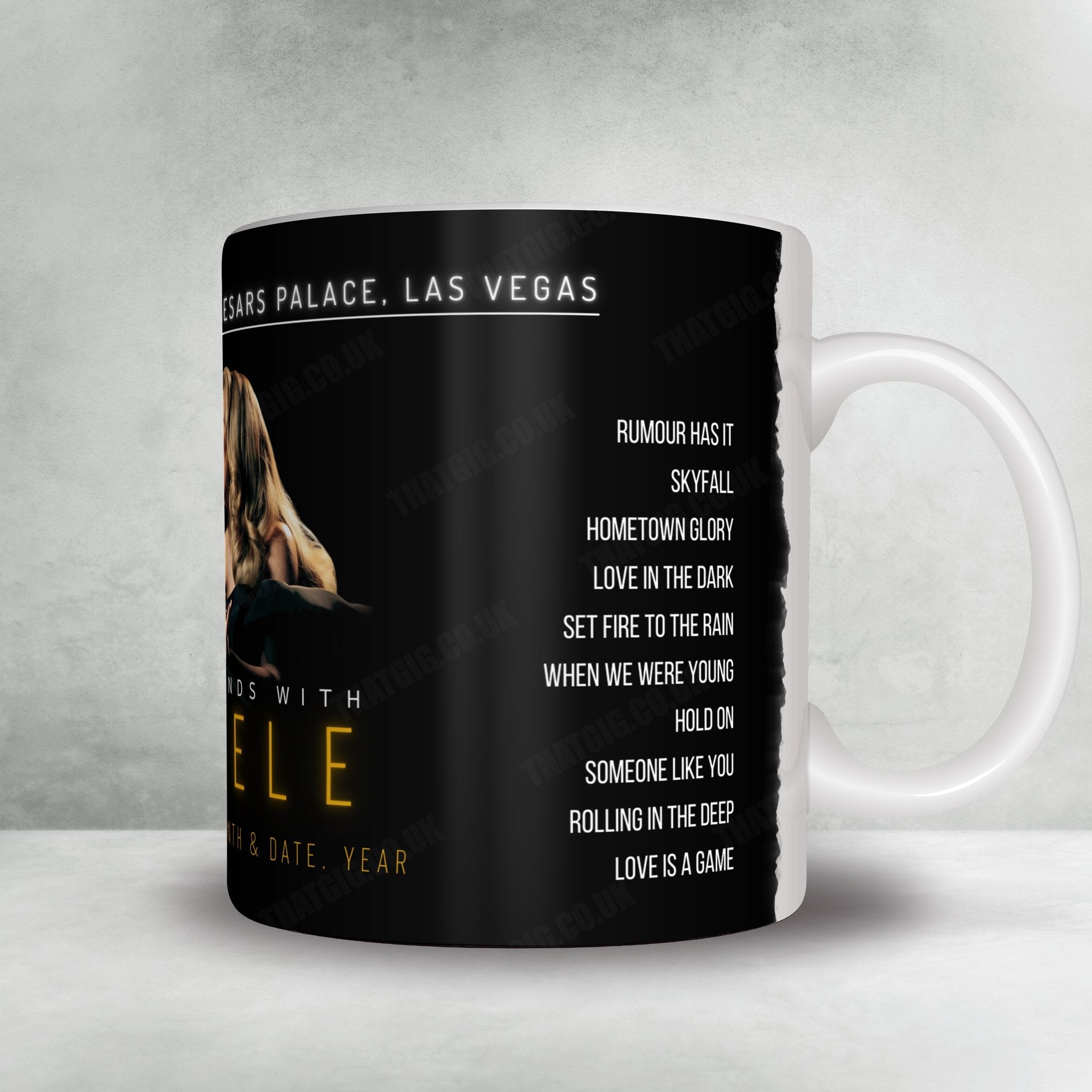 Adele Setlist Mug - The Colosseum at Caesars Palace, Las Vegas - June 17th, 2023