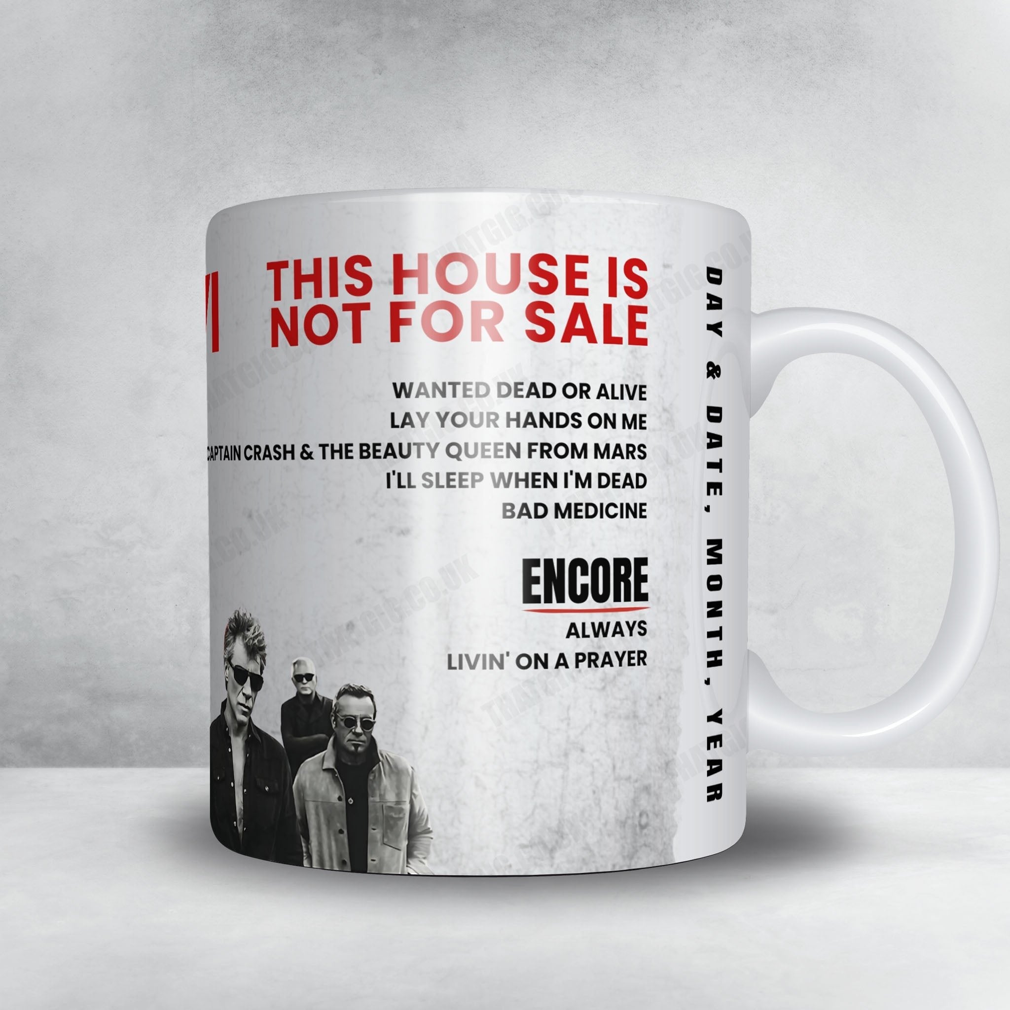 Bon Jovi Setlist Poster - Quicken Loans Arena, Cleveland - March 19th, 2017