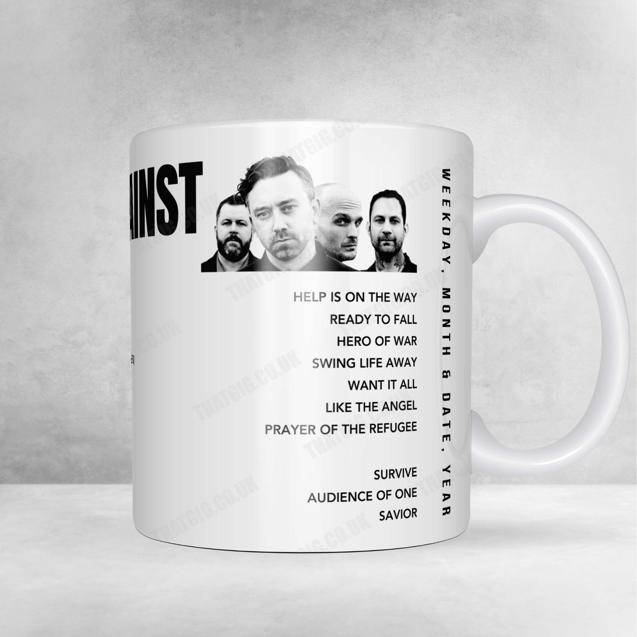 Rise Against Setlist Poster - O2 Ritz, Manchester - August 20th, 2024