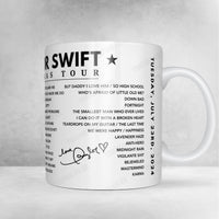 Taylor Swift Setlist Poster - Volksparkstadion, Hamburg, Germany on July 23rd 2024