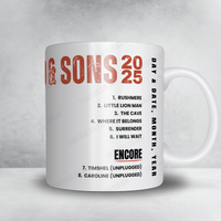 Mumford & Sons Setlist Mug - American Museum of Natural History, New York - November 30th, 2023