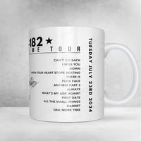 Blink-182 Setlist Mug - Fenway Park, Boston, New York - July 23rd 2024
