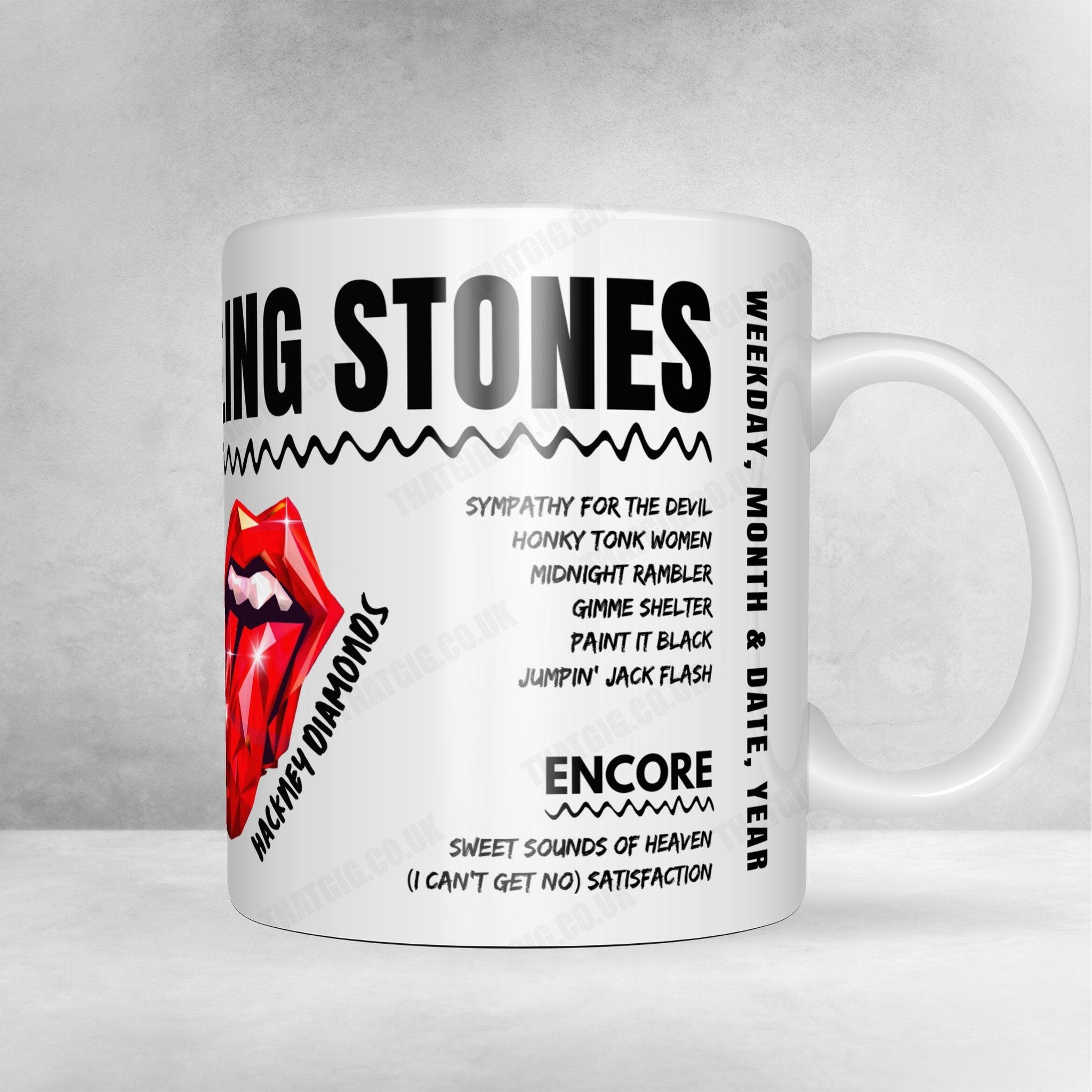 The Rolling Stones Setlist Mug - Lumen Field, Seattle, USA - May 15th, 2024