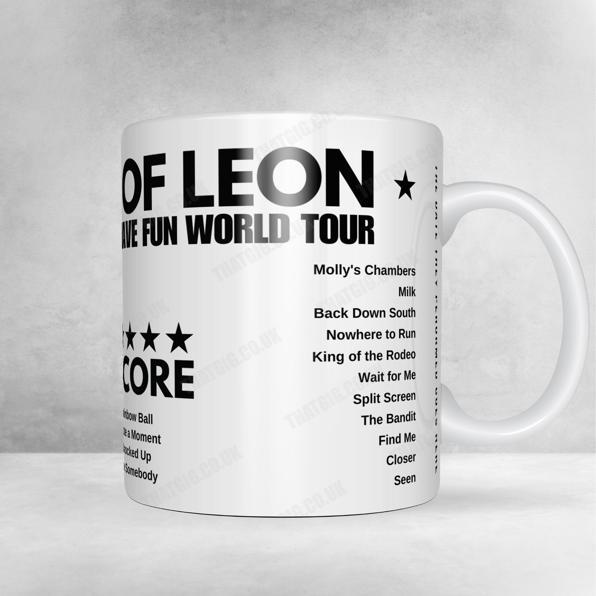 Kings of Leon Setlist Poster - Arizona Financial Theatre, Phoenix - August 20th, 2024