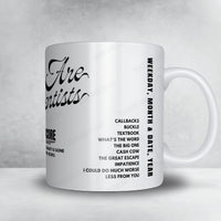 We Are Scientists Setlist Mug - Òran Mór, Glasgow - November 26th, 2024