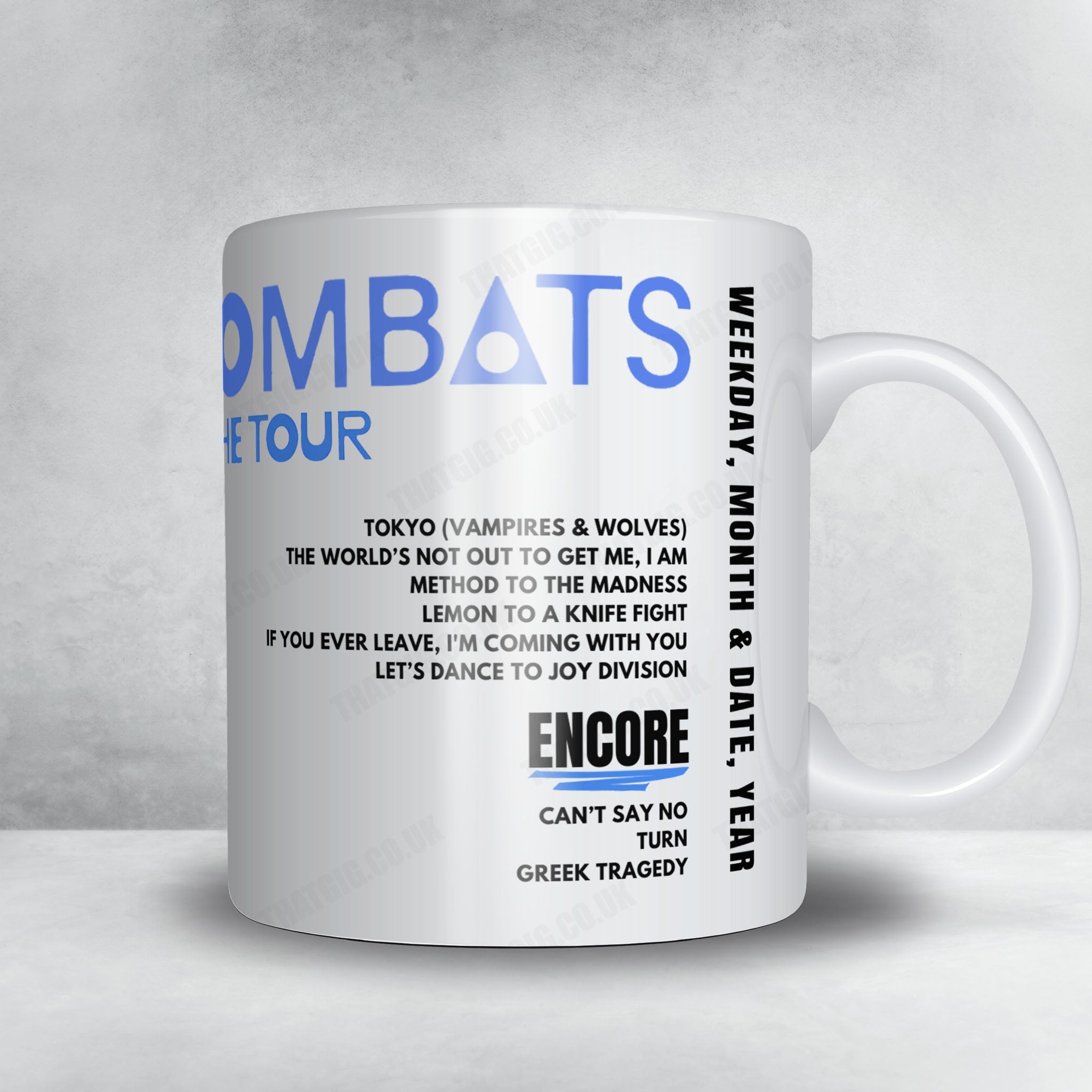The Wombats Setlist Mug - Sefton Park, Liverpool - May 23rd, 2025