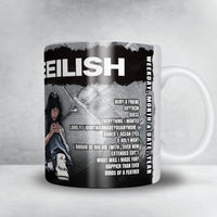 Billie Eilish Setlist Mug - Uber Arena Concert Memorabilia 2025