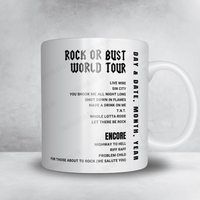 AC/DC Setlist Mug - Adelaide Oval, Adelaide - November 21st, 2015
