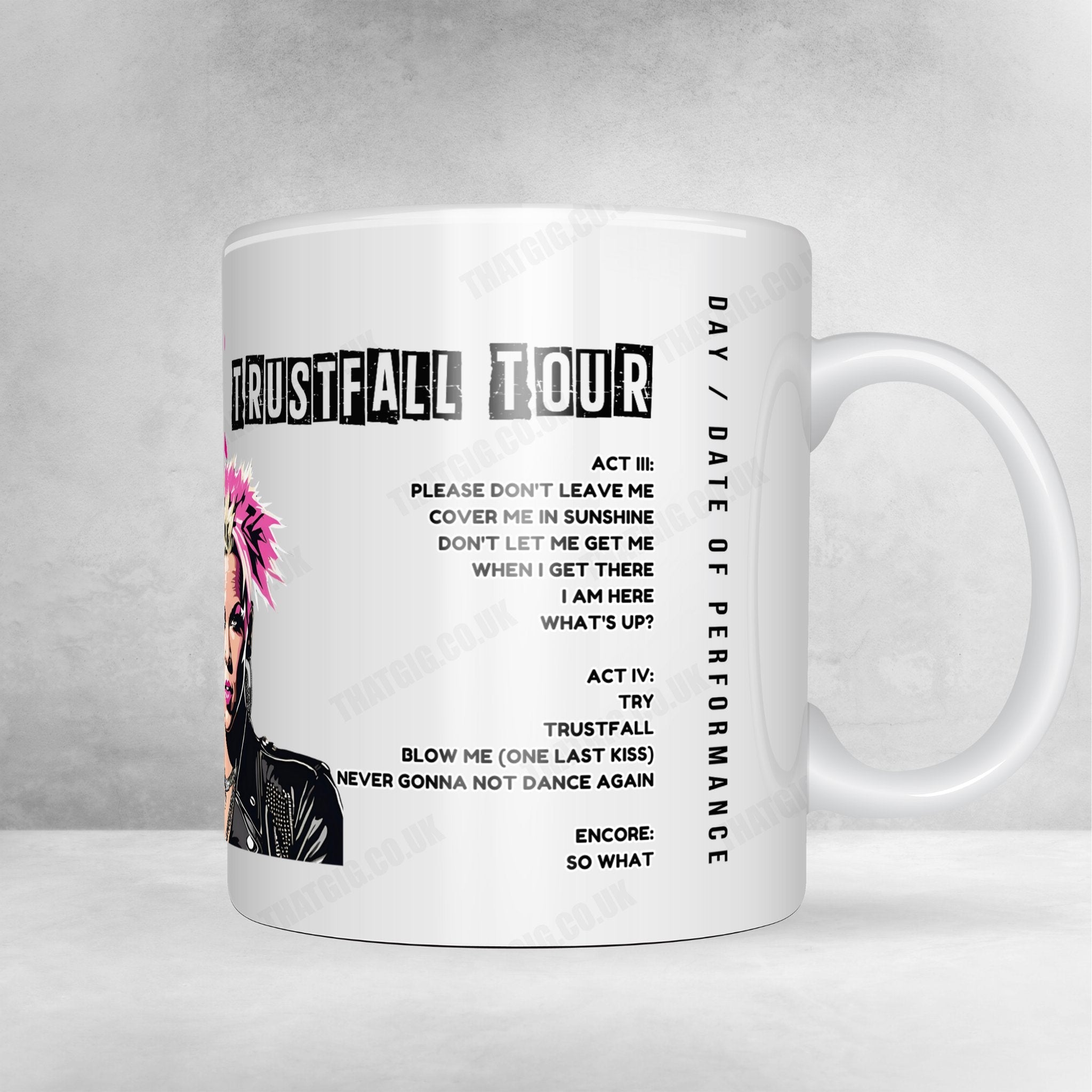 P!nk Setlist Poster - Tacoma Dome, Tacoma - September 4th, 2024