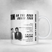 One Direction Setlist Mug - The SSE Arena Belfast, Belfast, Northern Ireland - October 23rd, 2015