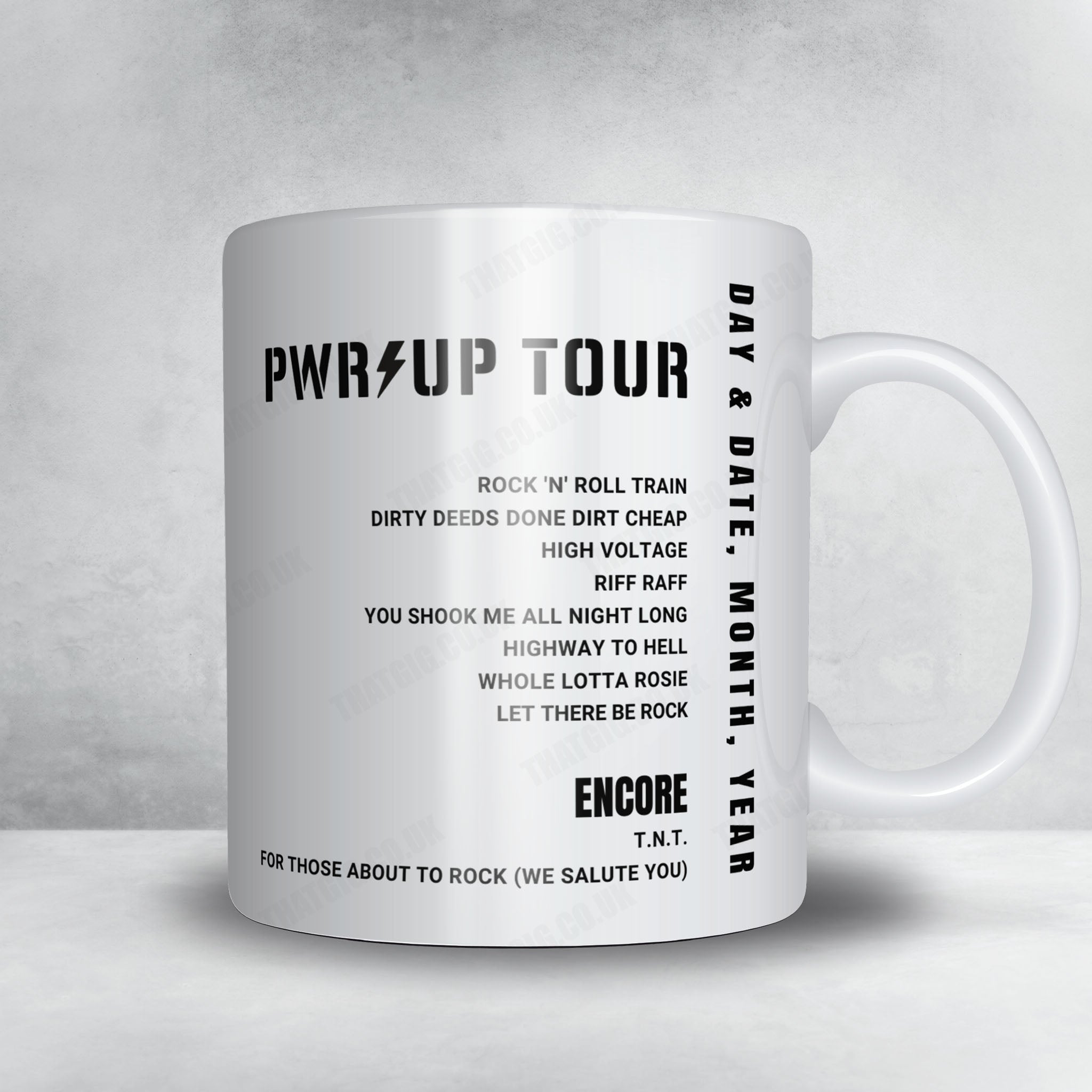 AC/DC Setlist Poster - Ernst Happel Stadion, Vienna - June 26th, 2024