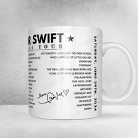 Taylor Swift Setlist Mug - Aviva Stadium, Dublin - June 29th, 2024