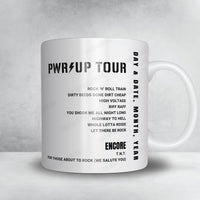 AC/DC Setlist Mug - Rose Bowl, Pasadena - April 18th, 2025