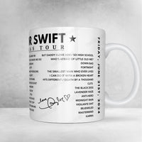 Taylor Swift Setlist Mug - Wembley Stadium, London - June 21st, 2024
