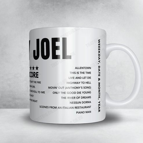 Billy Joel Setlist Mug - Mohegan Sun Arena - June 13th, 2008