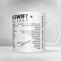 Taylor Swift Setlist Mug - Anfield, Liverpool, England - June 15th, 2024