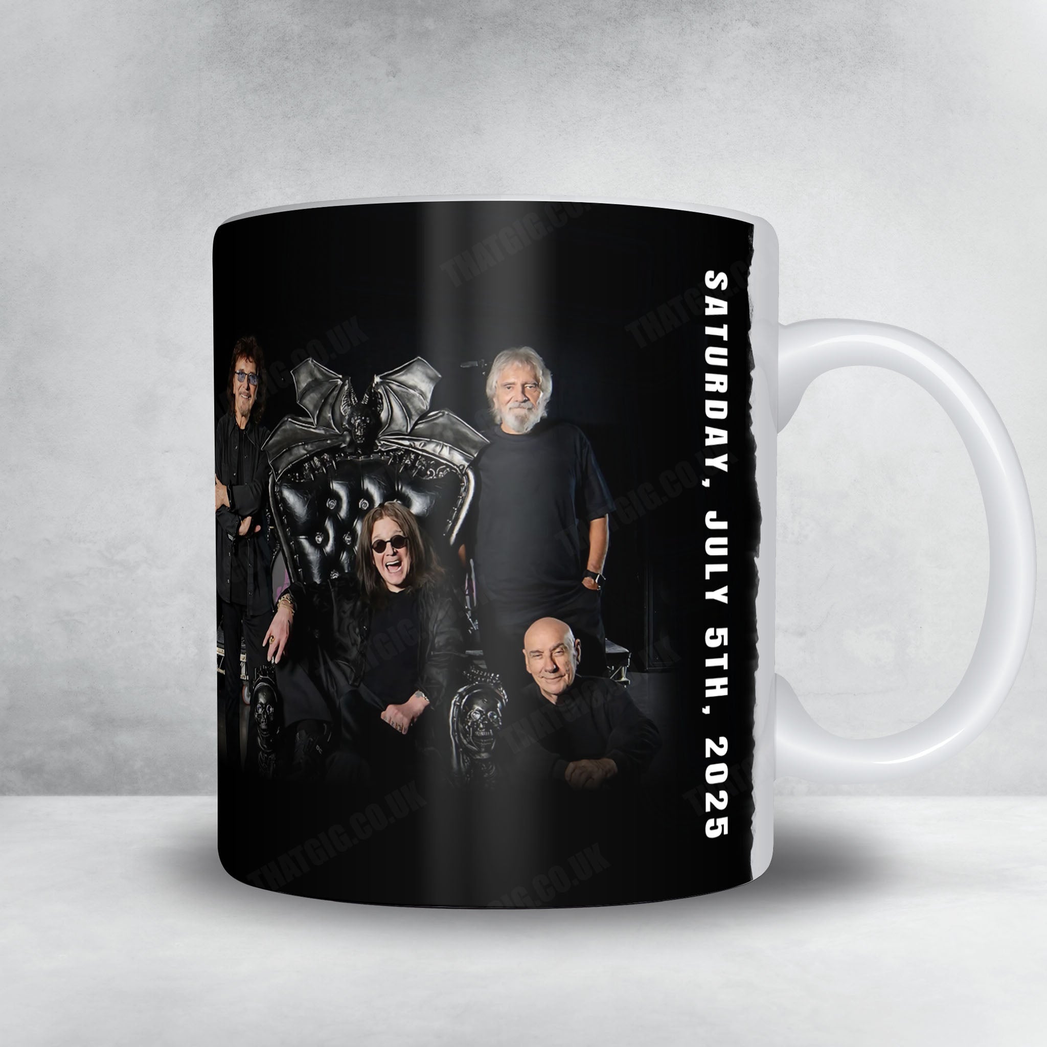 Black Sabbath Setlist Mug - Back to the Beginning - Villa Park, Birmingham - July 5th, 2025