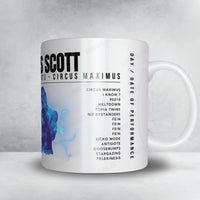 Travis Scott Setlist Mug - Fiserv Forum, Milwaukee, USA - January 17th, 2024