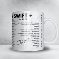 Taylor Swift Setlist Mug - Anfield, Liverpool, June 14th, 2024