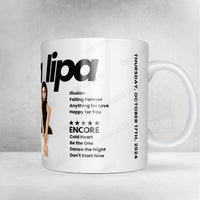 Dua Lipa Setlist Poster - Royal Albert Hall - October 17th, 2024