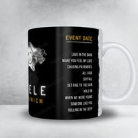 Adele Setlist Mug - Sonderfreifläche Messe, Munich - August 16th, 2024