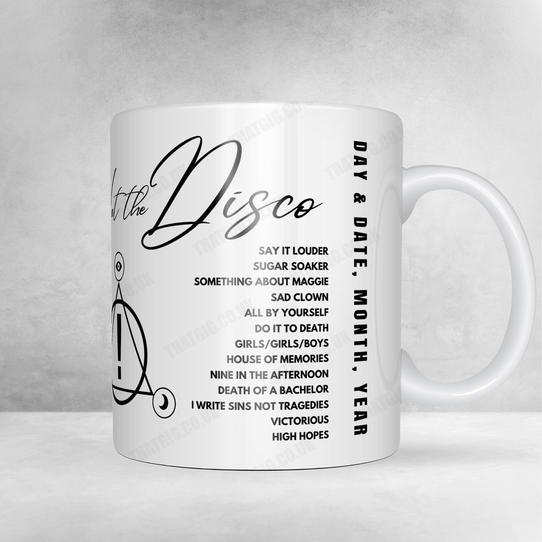 Panic! at the Disco Setlist Poster - The O2 Arena, London - March 7th, 2023