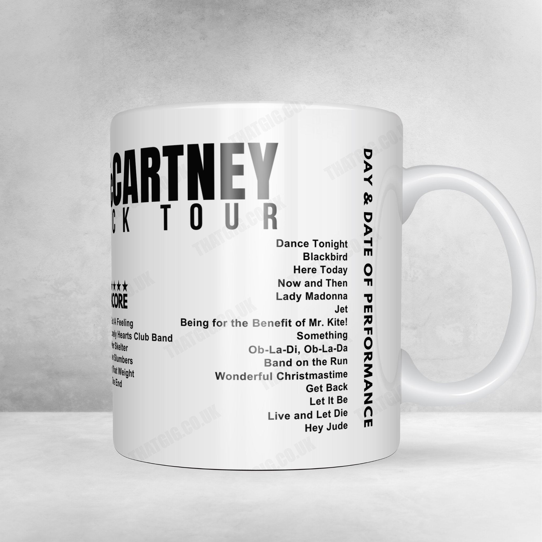 Paul McCartney Setlist Mug - Estadio El Campín, Bogota - November 1st, 2024