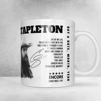 Chris Stapleton Setlist Mug - John Paul Jones Arena, Charlottesville - June 6th, 2025
