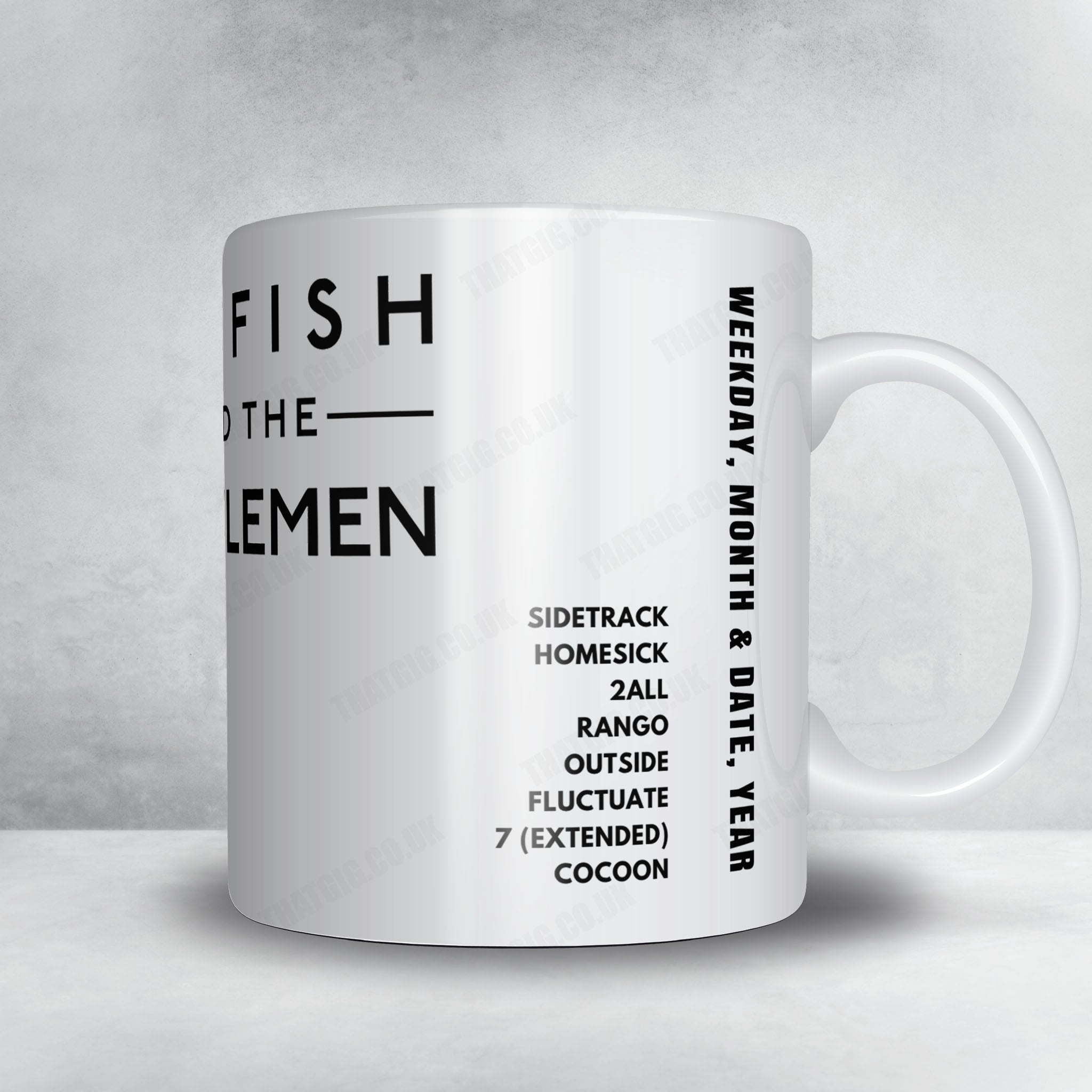 Catfish and the Bottlemen Setlist Mug - Alcatraz, Milan - February 5th, 2020