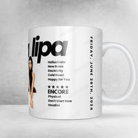 Dua Lipa Setlist Poster - Glastonbury Festival - June 28th, 2024