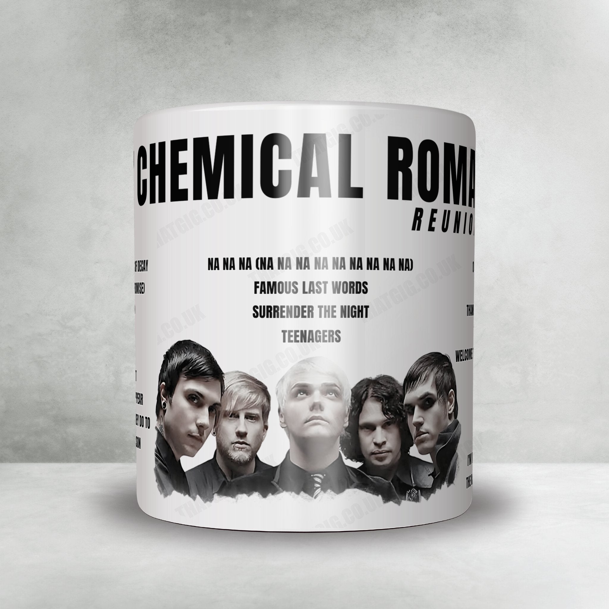My Chemical Romance Setlist Mug - Scotiabank Arena, Toronto - September 4th, 2022